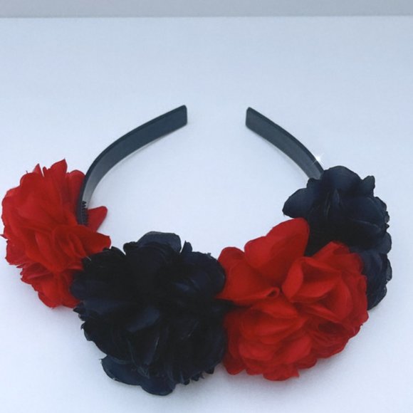 headband for girl 5 to 10 years old black and red - Picture 3 of 3